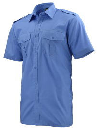 košile POLICE středně modrá krátký / dlouhý rukáv