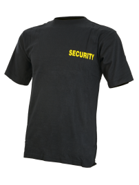 triko SECURITY černé krátký rukáv