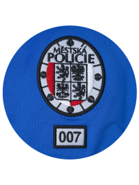 znak MP a služební číslo výšivky